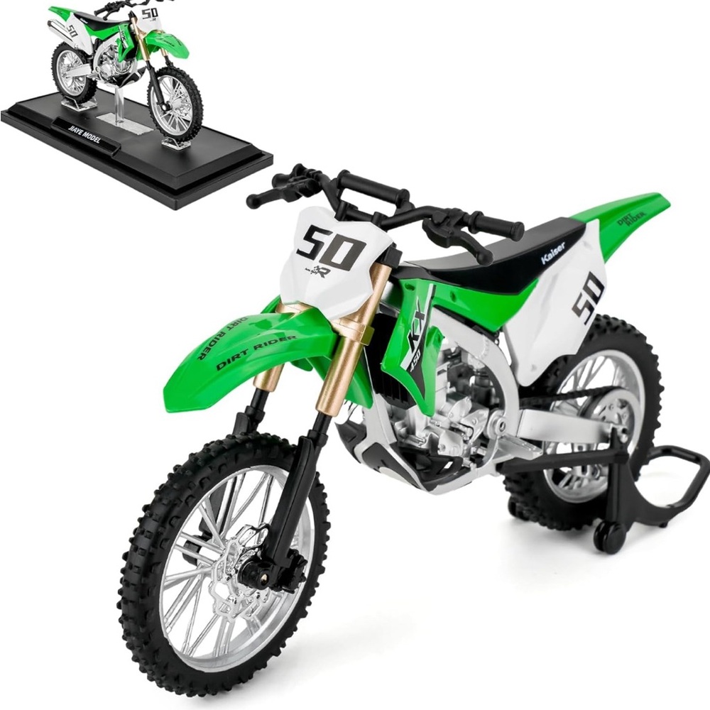 Green and Black Dirt Bike Toy